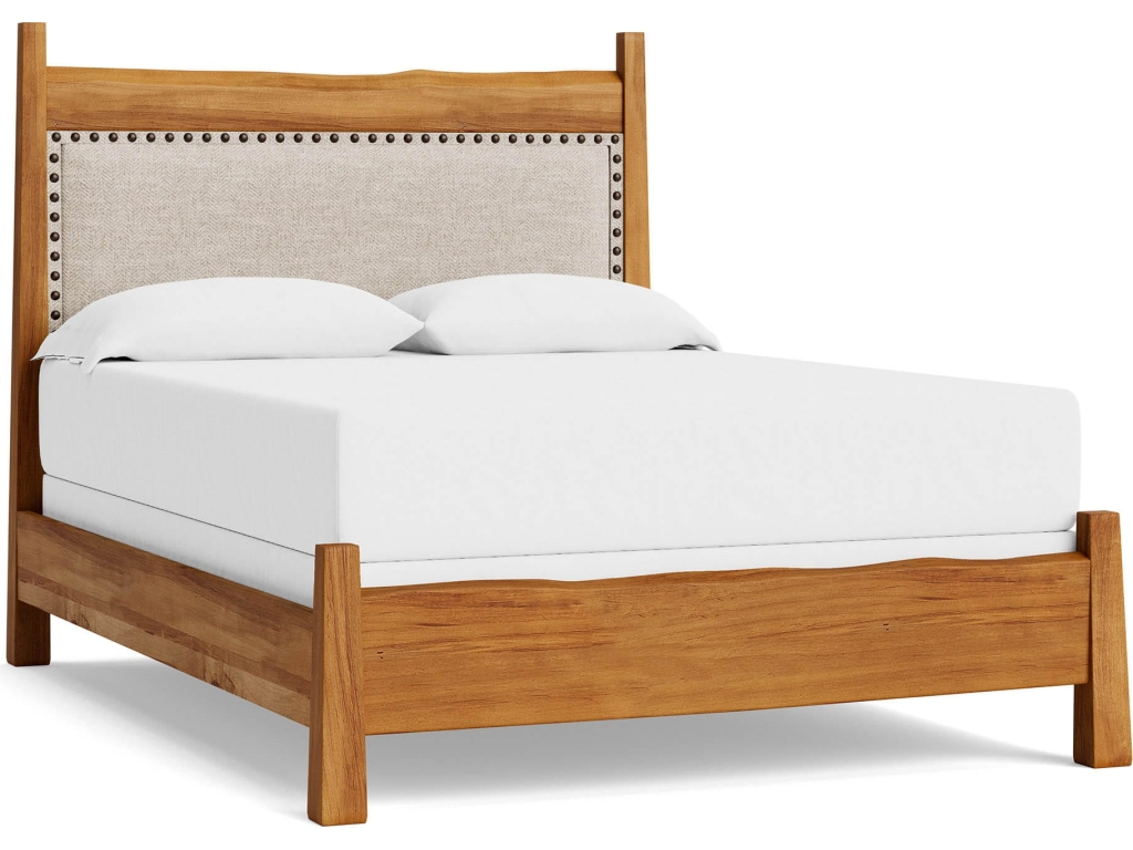 Heritage Live Edge Upholstered Bed