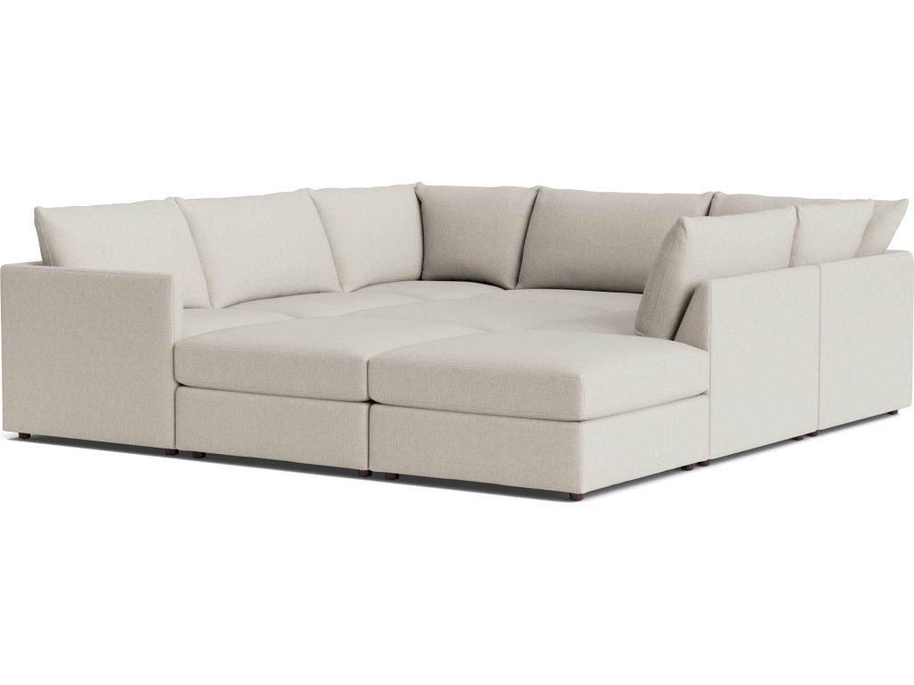 Beckham Thin Track Arm Modular Pit Sectional