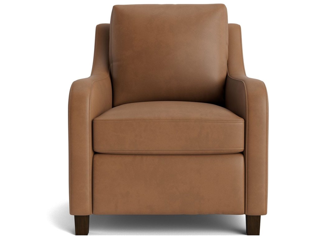 Scarlett Slope Arm Leather Accent Chair