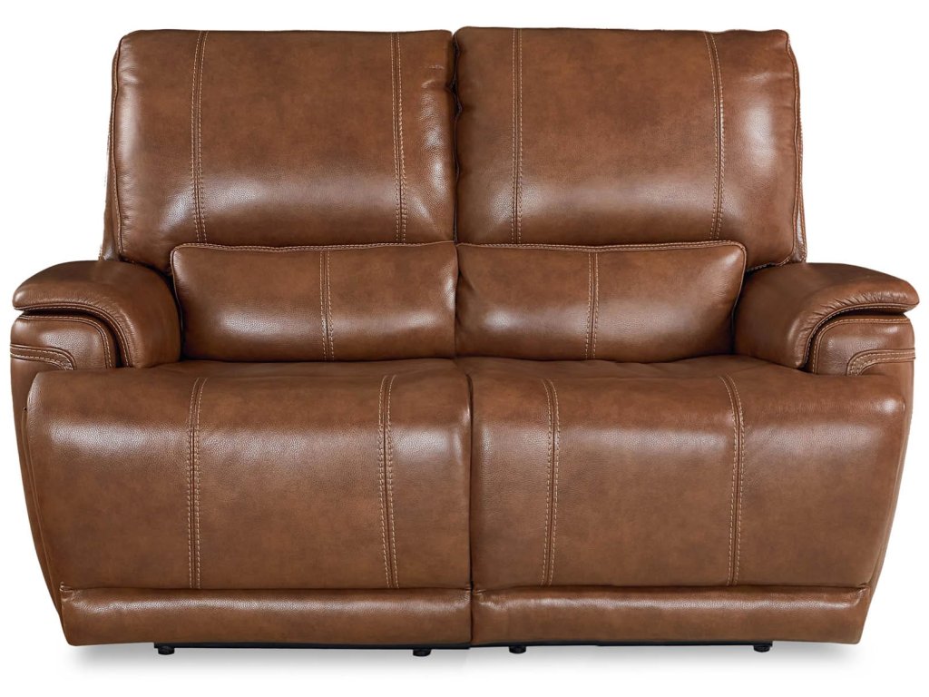 Burlington Leather Power Reclining Loveseat